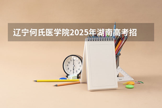 辽宁何氏医学院2025年湖南高考招生计划预测