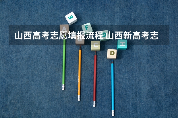 山西高考志愿填报流程 山西新高考志愿填报方法