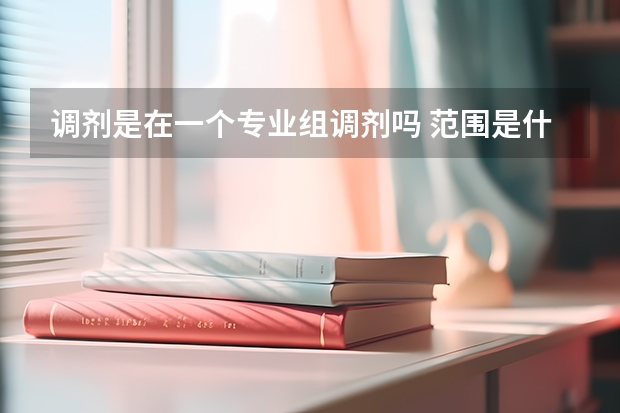 调剂是在一个专业组调剂吗 范围是什么