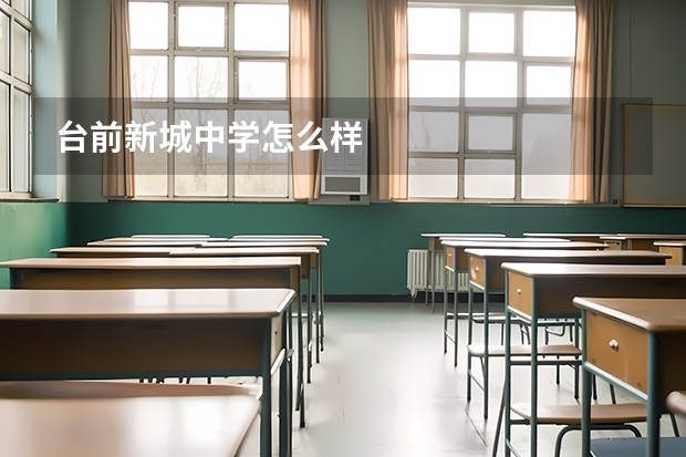 台前新城中学怎么样