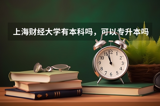 上海财经大学有本科吗，可以专升本吗？