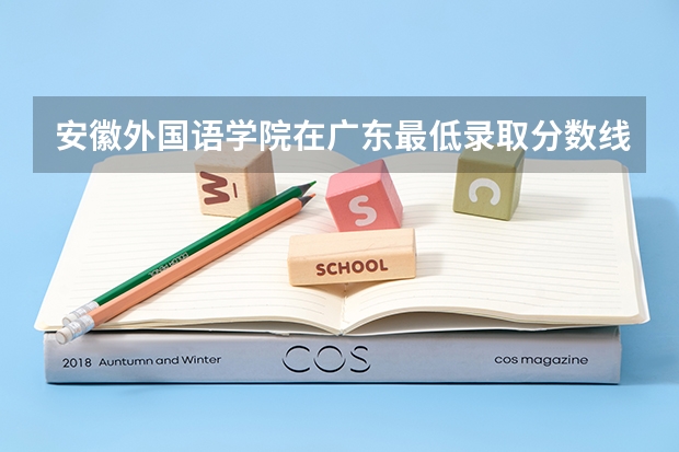 安徽外国语学院在广东最低录取分数线（2024高考参考）