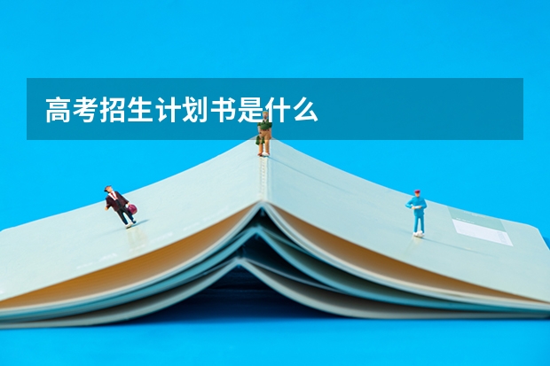 高考招生计划书是什么