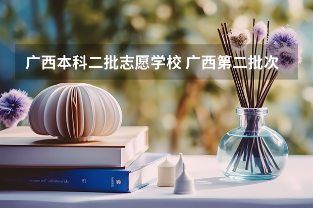 广西本科二批志愿学校 广西第二批次征集志愿时间