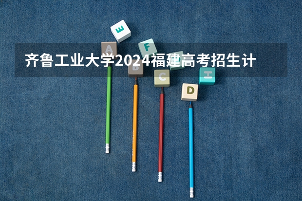 齐鲁工业大学2024福建高考招生计划详解