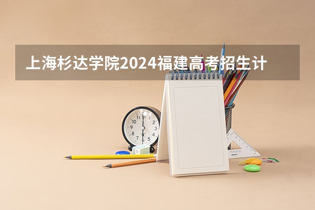 上海杉达学院2024福建高考招生计划详解